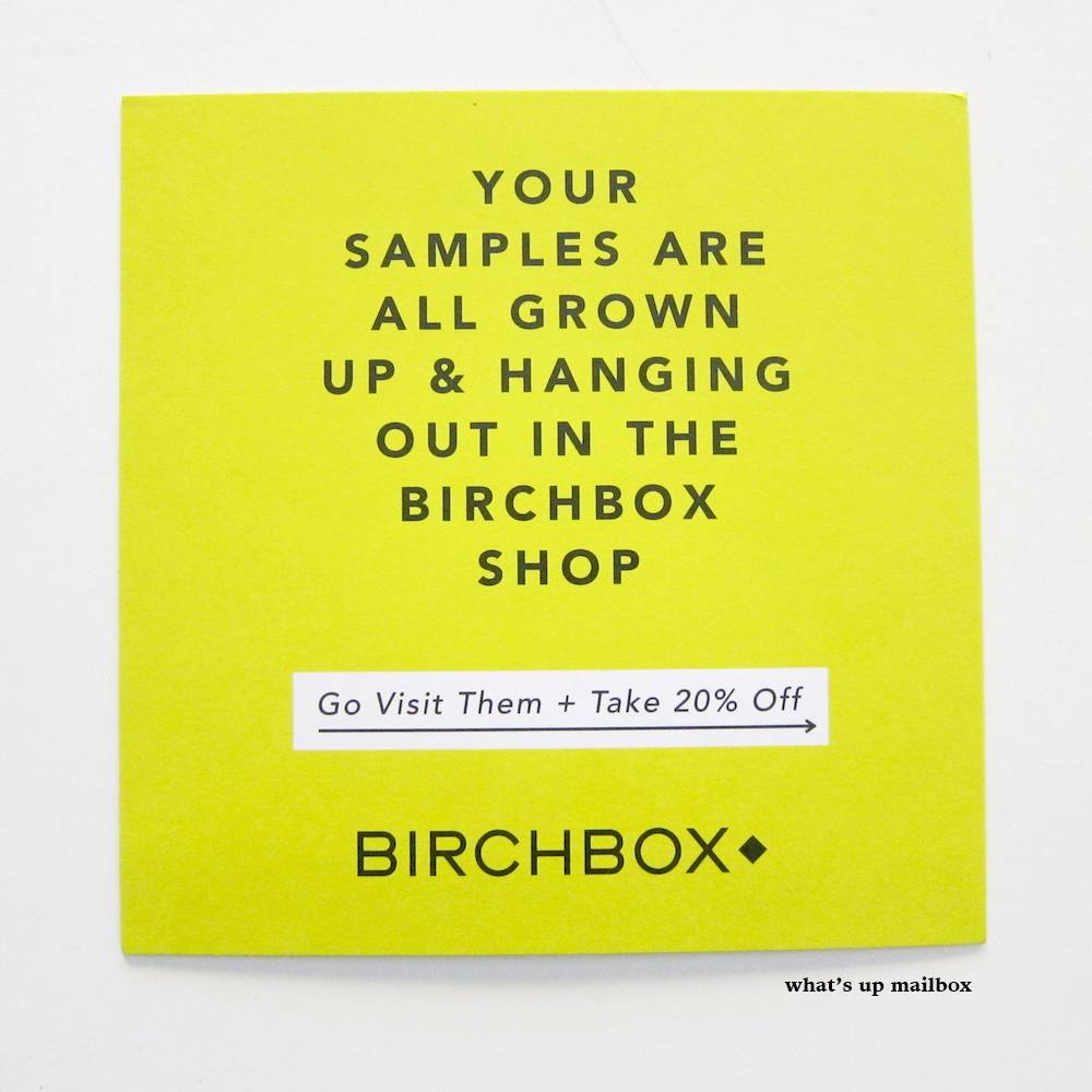 Birchbox 20% Coupon