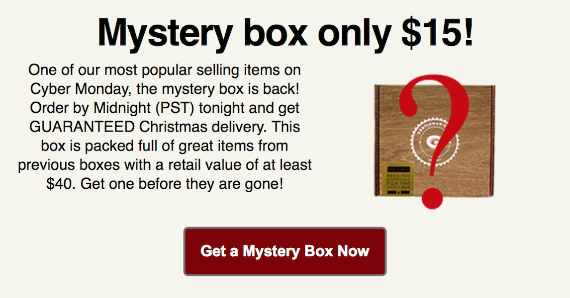 Gentleman's Box Mystery Box!