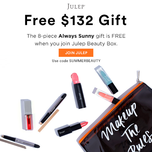 Julep Free 8-pc Gift Set for New Subscribers ($132 Value)!