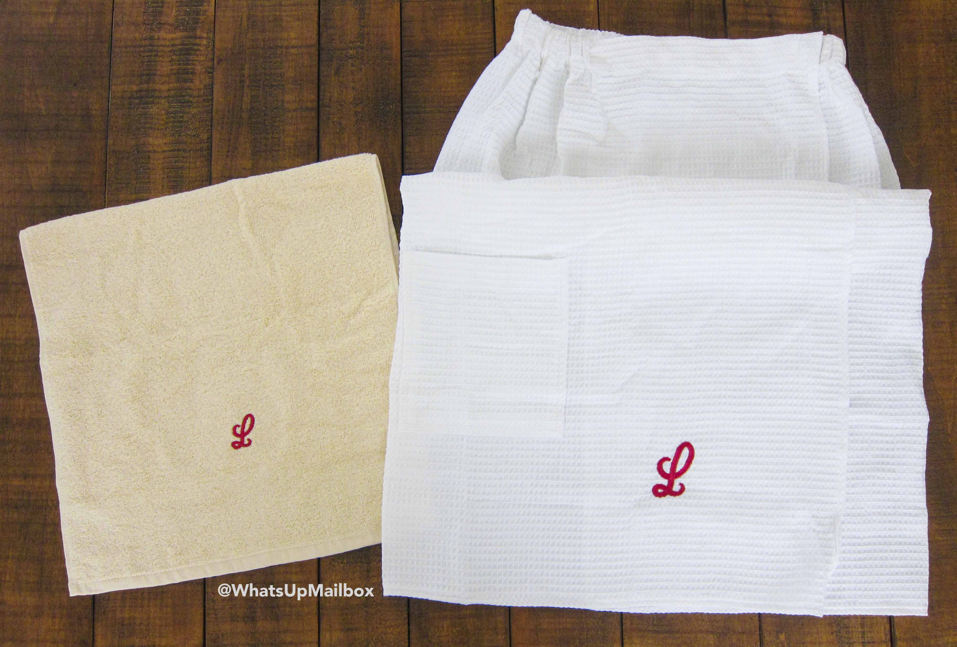 Boca Terry Monogrammed Face/Hand Towel & Spa Wrap