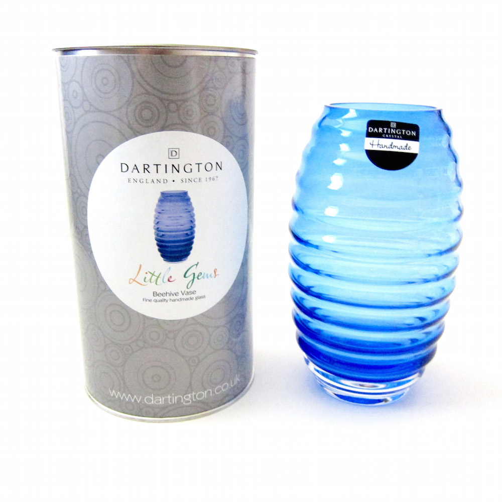 Dartington Little Gems Vase in Cobalt Blue