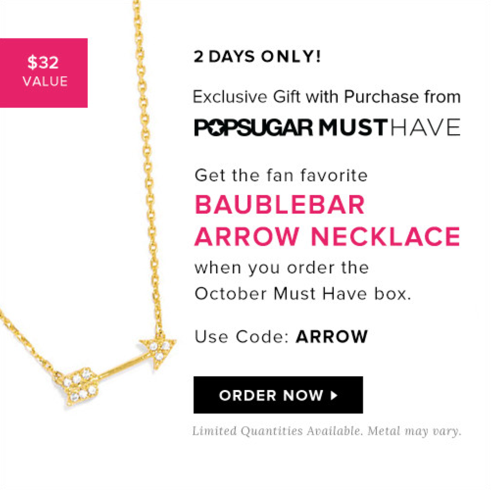 FREE Baublebar Necklace with your Popsugar Must Have Subscription