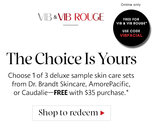 Sephora GWP Deluxe Sample Skin Care Sets - VIB & VIB Rouge Only