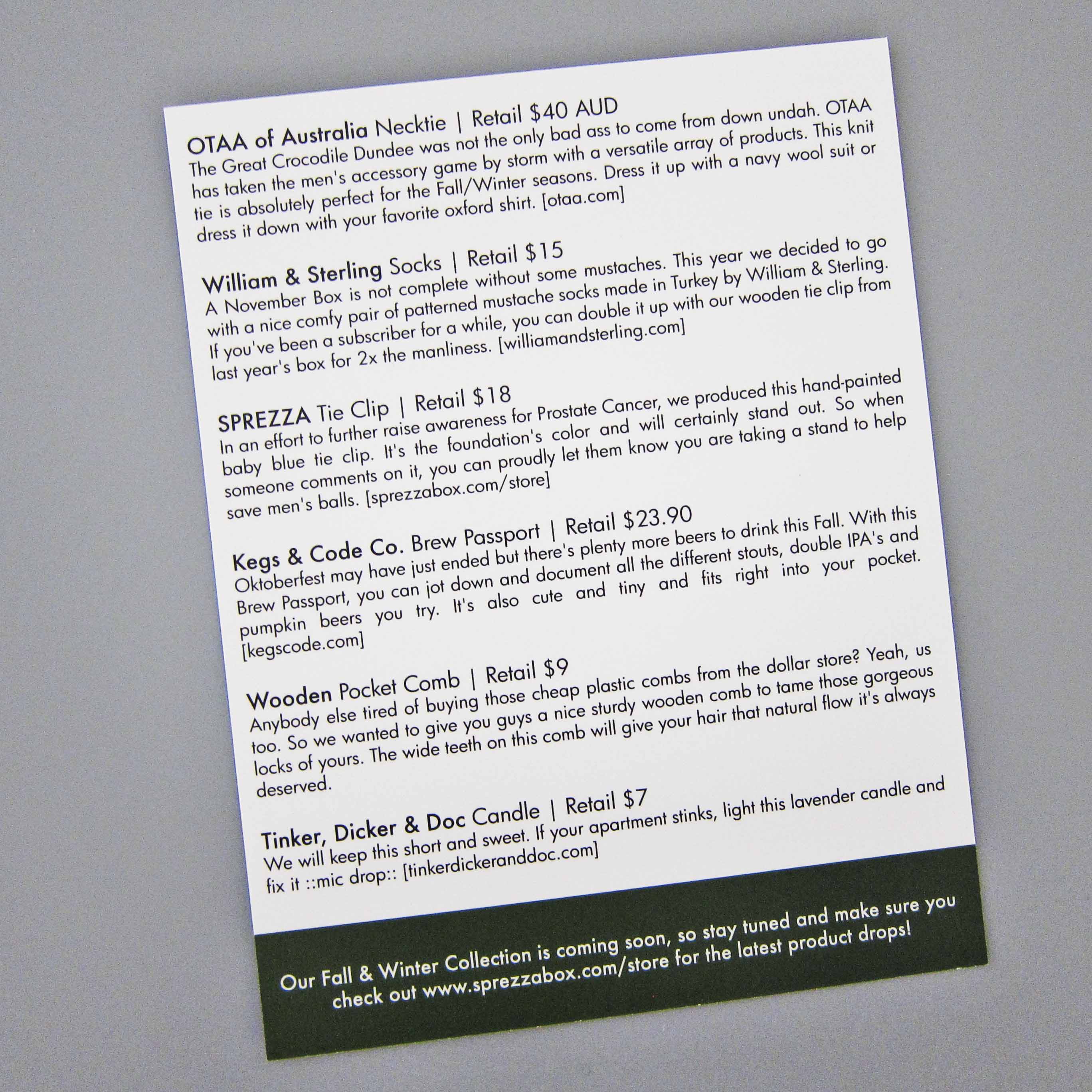Info Card Front