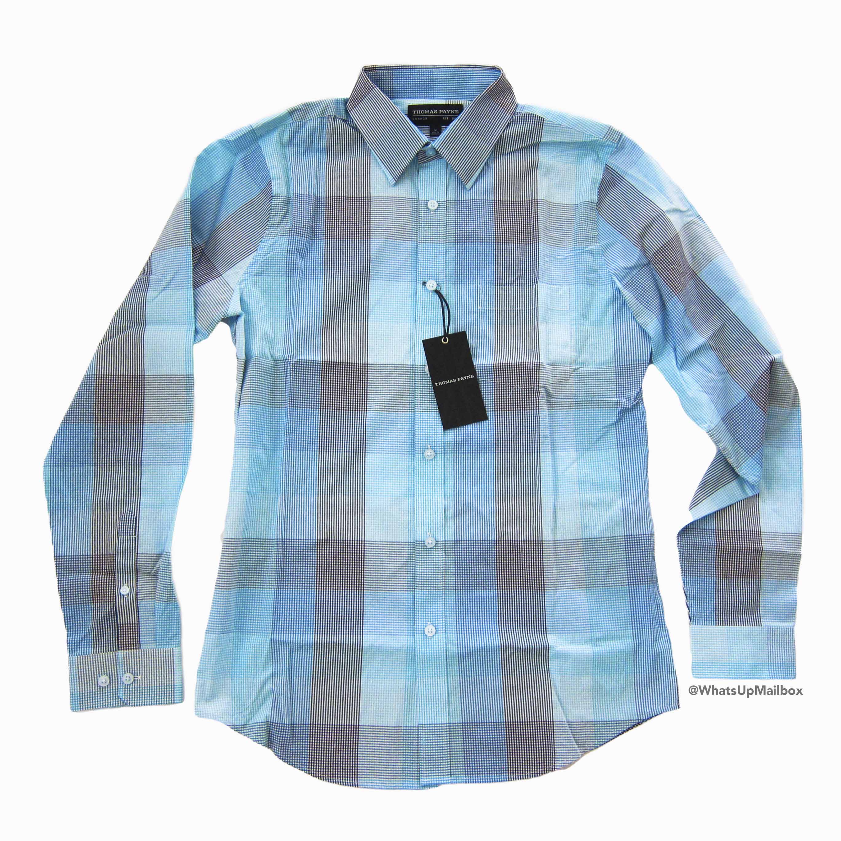 Trendy Butler - Thomas Payne Cedric Blue Classic Fit Long Sleeve Shirt