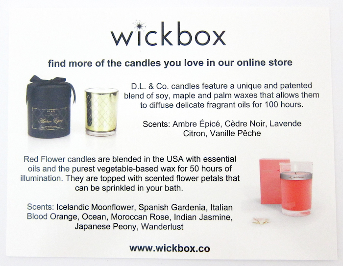 Wickbox Info Card